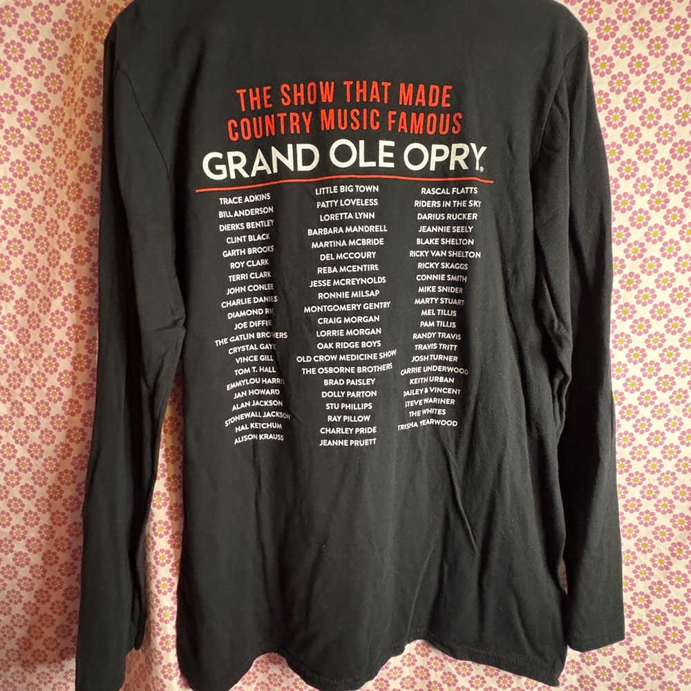 Grand Ole Opry Long Sleeve T-Shirt Nashville Country Music Hall Tribute Gildan - Picture 3 of 4